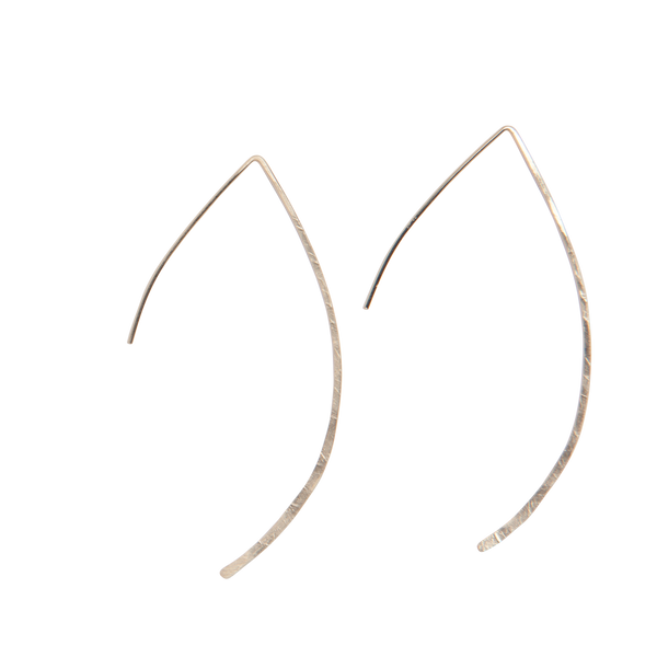Hammered Arc Earrings