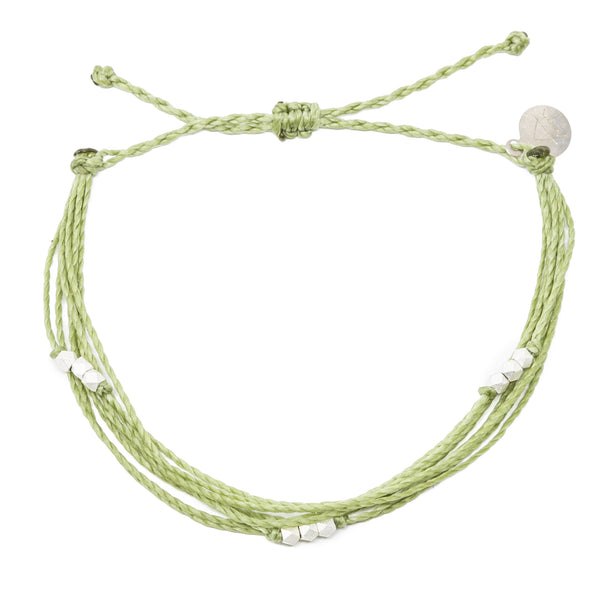 Macua String Bracelet- Bright Neutral Colors in Silver
