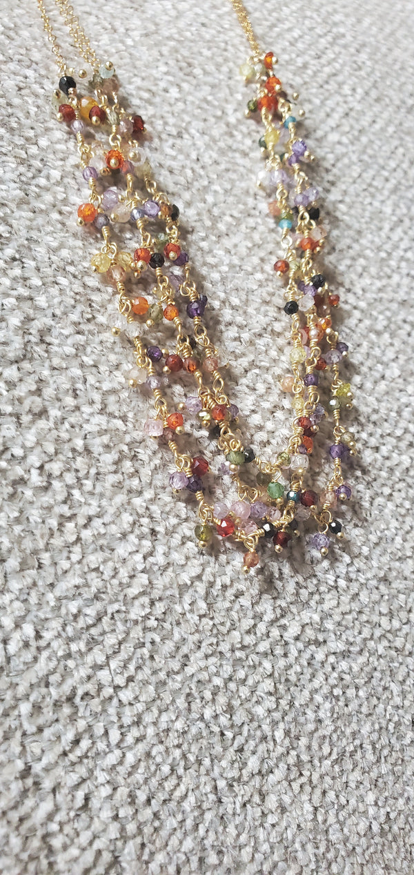 Gilded Jewel Necklace