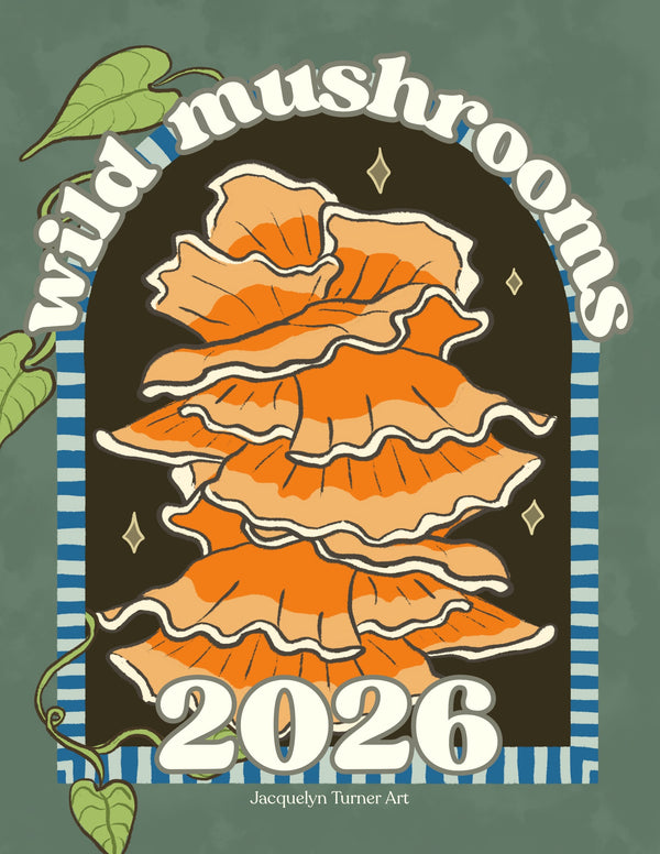 Wild Mushrooms 2026 Wall Calendar