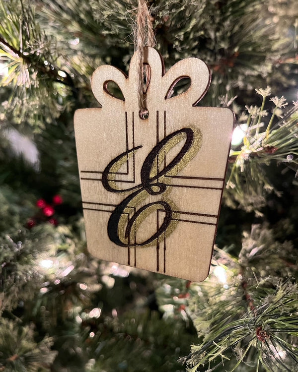 Present Letters -Christmas Ornament
