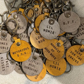 Leather Dog Tag