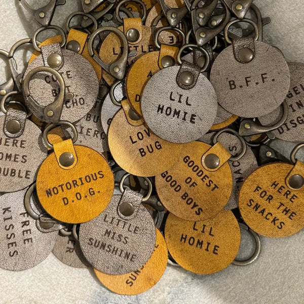 Leather Dog Tag