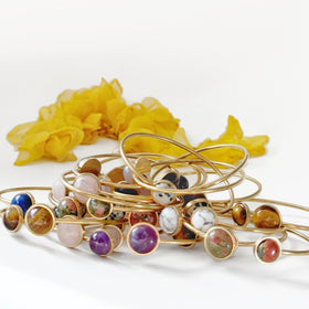 Double Cabochon Bracelets