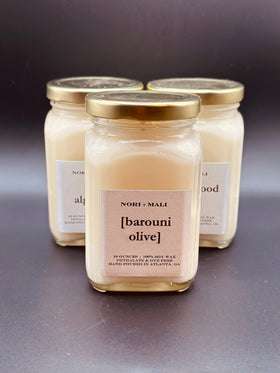 Nori + Mali Barouni Olive Soy Candle