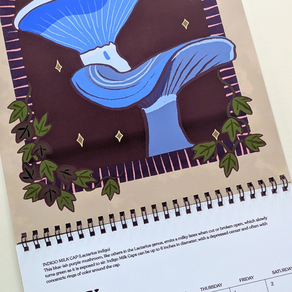 Wild Mushrooms 2026 Wall Calendar