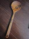 Wooden Spoon - Hand burned flower and bee
