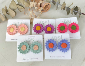 Sunflower Flower Stud