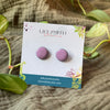 Enamel Dot Post Earrings