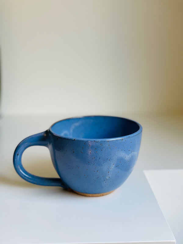Giant blue coffee mug