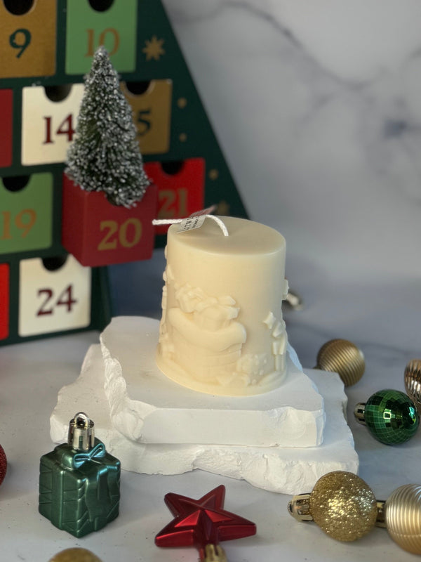 Winter Scene Pillar Candles