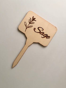 Wooden Garden Labels