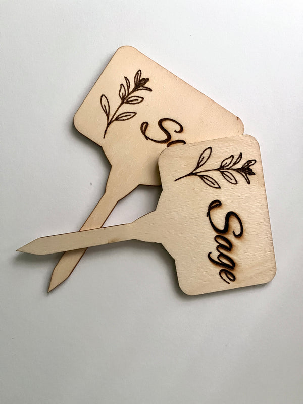 Wooden Garden Labels