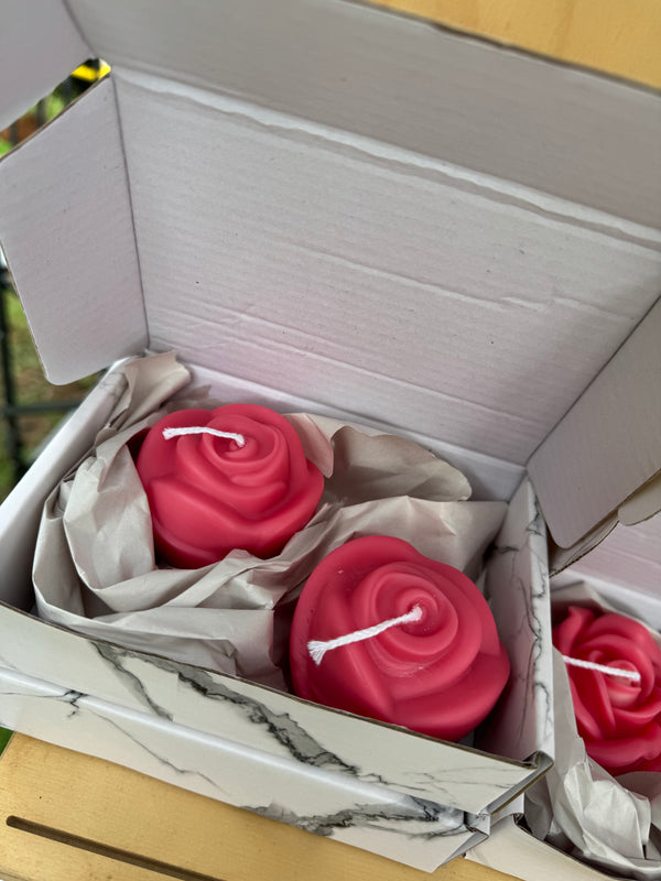 Box of Roses  Candle
