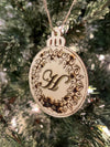 Wreath Letters -Christmas Ornament