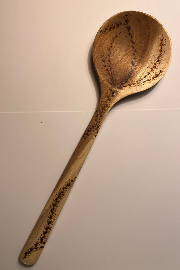 Wooden Spoon - Hand burned organic design