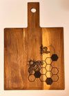 Wooden Charcuterie Board - Bee Design