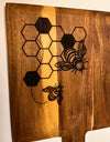 Wooden Charcuterie Board - Bee Design