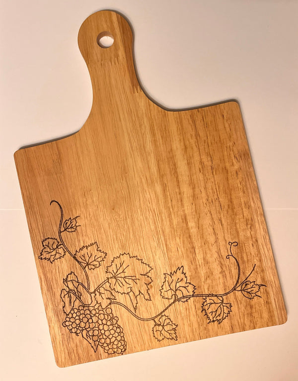 Wooden Charcuterie Board - Grapevine Design