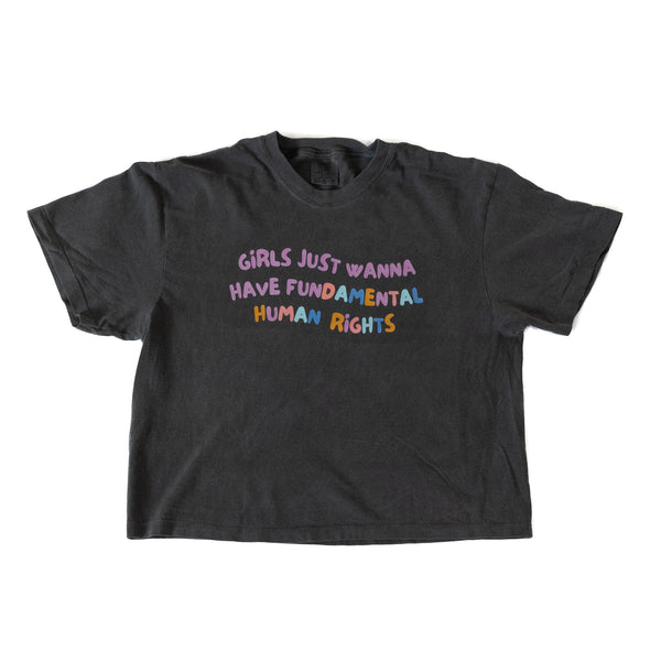 PRE ORDER (CROP) Girls Just Wanna Have Fun Tee