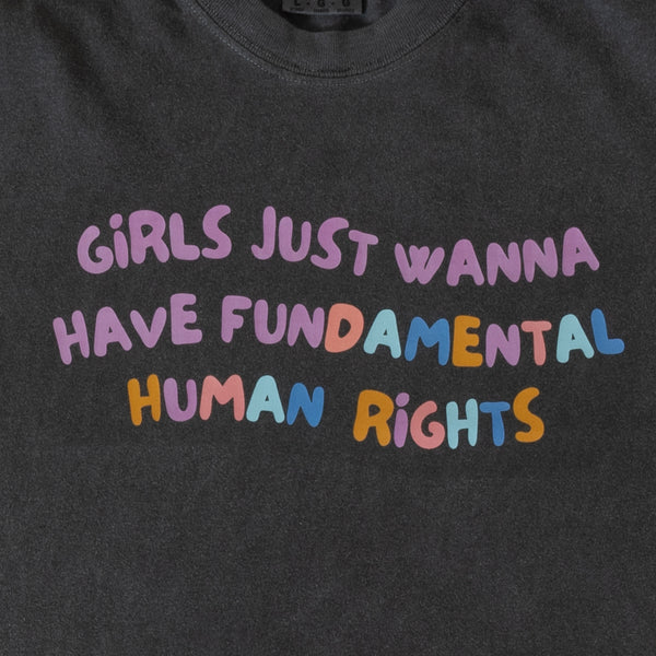 PRE ORDER (CROP) Girls Just Wanna Have Fun Tee