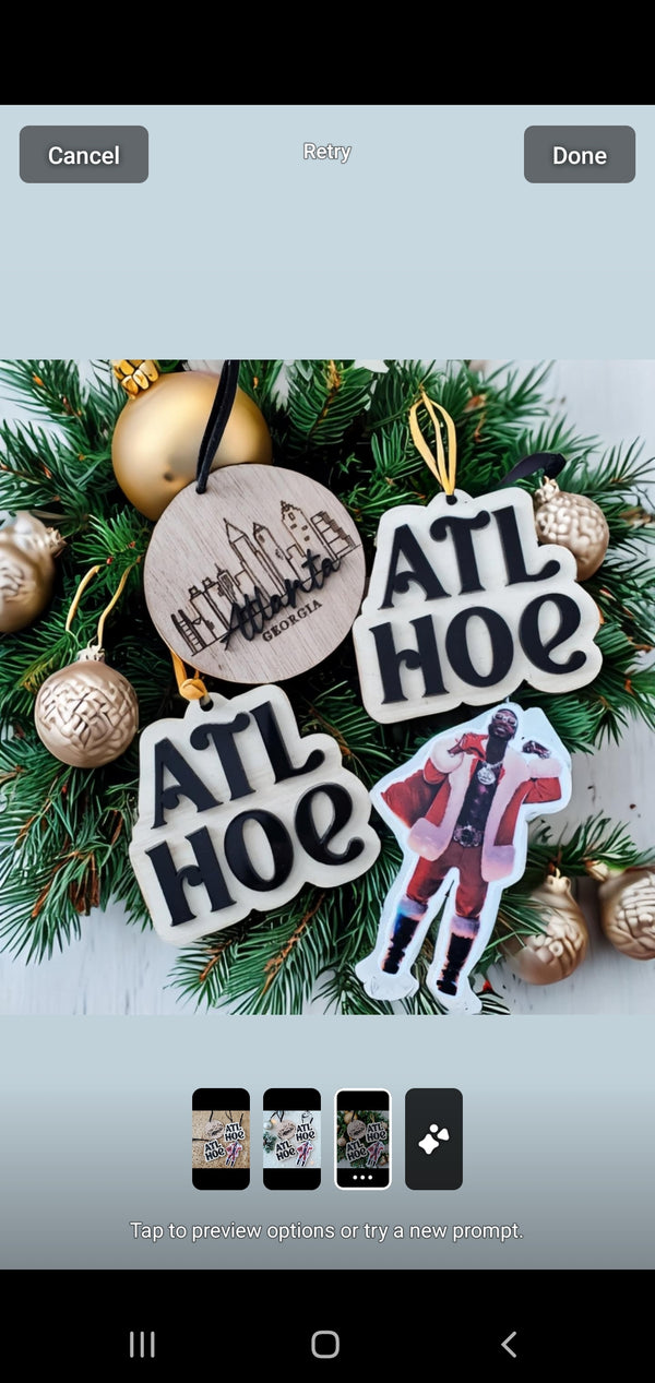 ATL Hoe Ornament