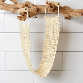 Sisal Exfoliating Body Strap with Bamboo Handle