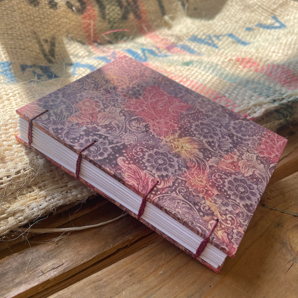 Small Pink & Purple Floral Book