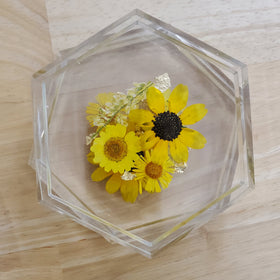 Floral Center Coaster Set
