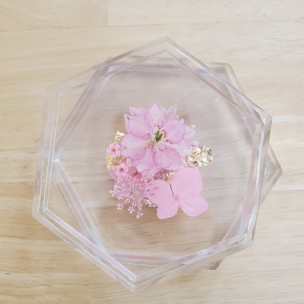 Floral Center Coaster Set