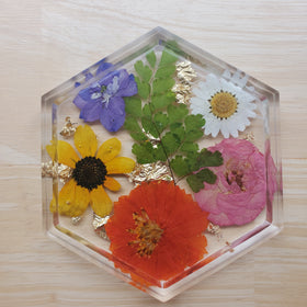 Floral Coaster Set
