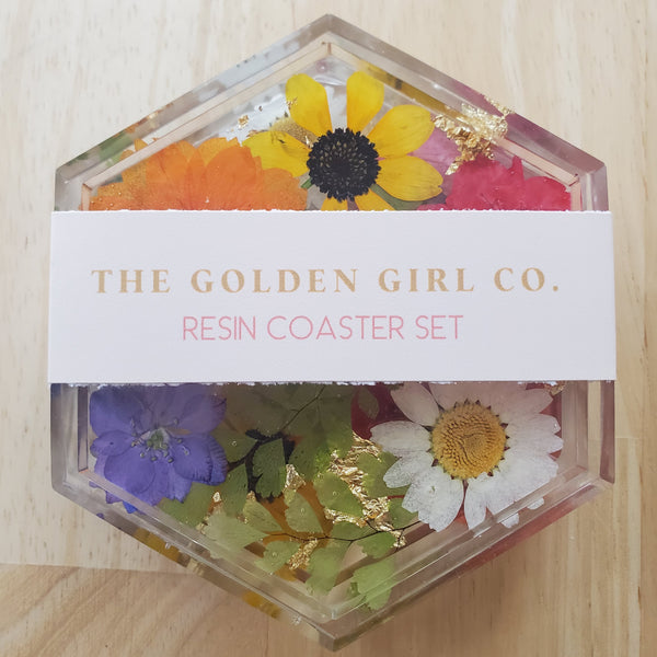 Floral Coaster Set