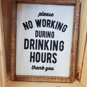 Framed Wood Sign