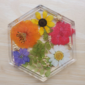 Floral Coaster Set