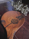 Wooden Spoon - Hand burned flower and bee