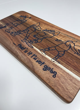 Large Wooden Charcuterie Board - The Grinch
