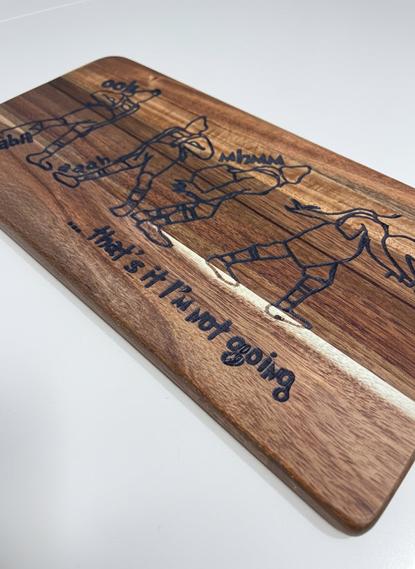 Large Wooden Charcuterie Board - The Grinch