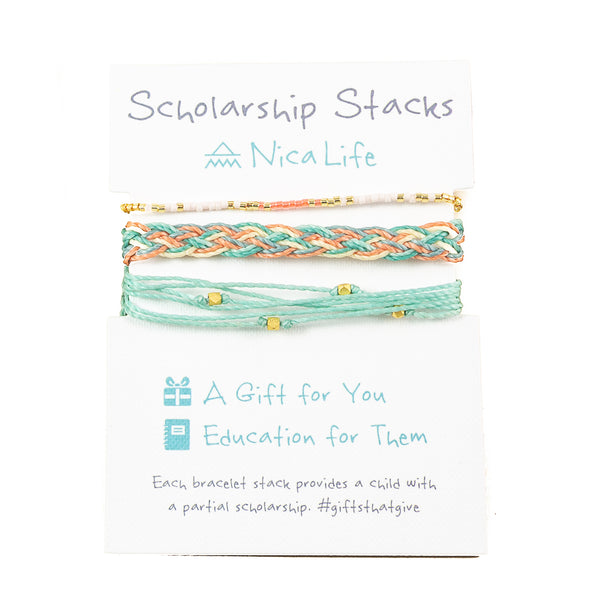 Scholarship Give Back Stacks- with Gold