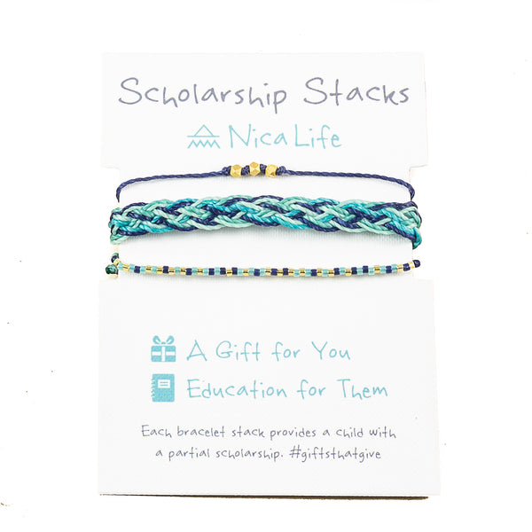 Scholarship Give Back Stacks- with Gold