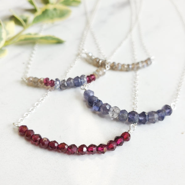 Ombre Tiny Bar Necklace