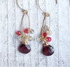 Garnet Cluster earrings