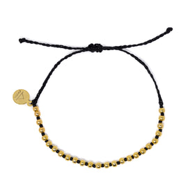 Matte Black & Gold Bracelets