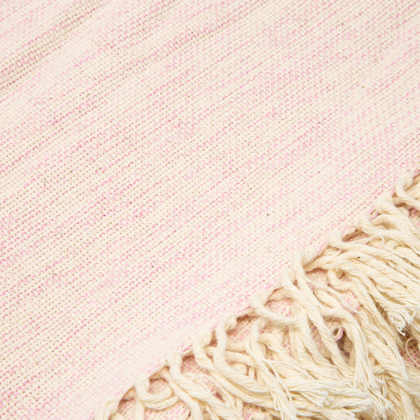 Mixed Weave Blanket- Pink