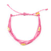 Macua String Bracelet- Wildflower Colors in Gold