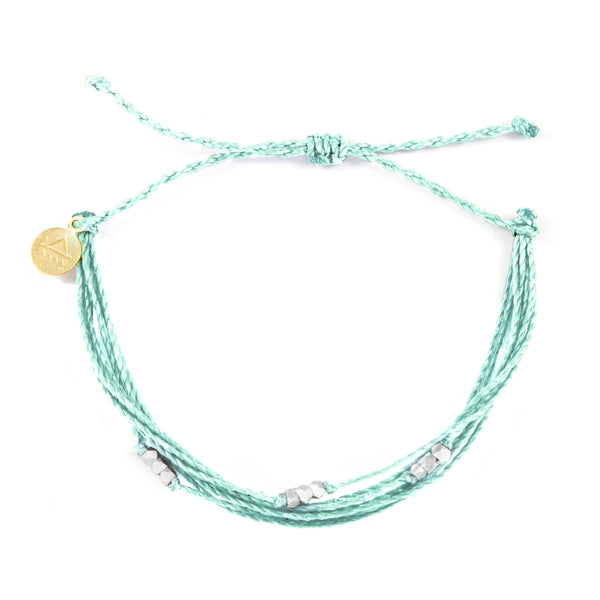 Macua String Bracelet- Wildflower Colors in Silver