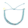Macua String Bracelet- Wildflower Colors in Silver