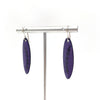 Purple Enamel Wildflower 'Doodle' Earrings