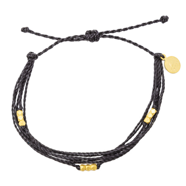 Macua String Bracelet- Bright Neutral Colors in Gold