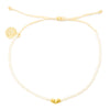Gold Facet Bracelet- Bright Neutral Colors