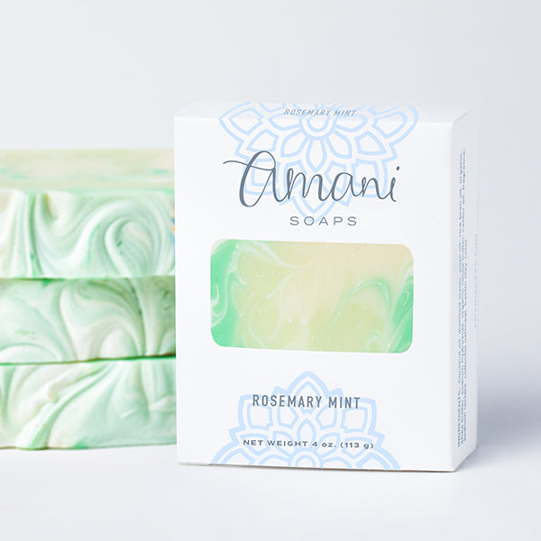 Vegetarian Soap--Rosemary Mint Scent